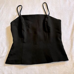 Black Zip Up “Corset Fit” Tank Top